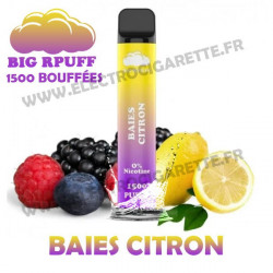 Baies Citron - Big Rpuff - 1500 Puff Vape Pen - Cigarette jetable