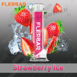 Strawberry Ice - Fraise - FlerBar - Puff Vape Pen - Cigarette jetable