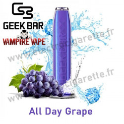 All Day Grape - Geek Bar - Geek Vape - Vampire Vape - Vape Pen - Cigarette jetable