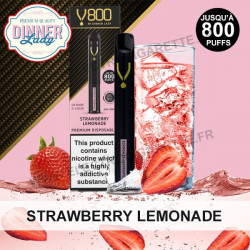 Strawberry Lemonade - Dinner Lady v800 - Puff - Cigarette jetable