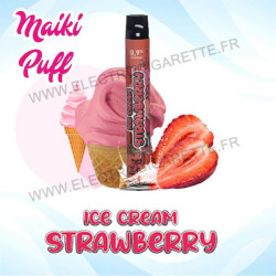 Ice Cream Strawberry - Maiki Puff - Vape Pen - Cigarette jetable