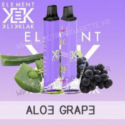 Aloe Grape - Klik Klak - Element E-Liquid - Puff - Cigarette jetable