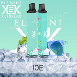 Ice - Klik Klak - Element E-Liquid - Puff - Cigarette jetable