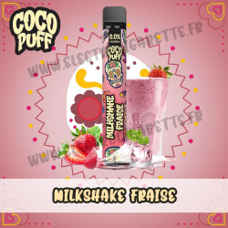 Milkshake Fraise - Coco Puff - Vape Pen - Cigarette jetable
