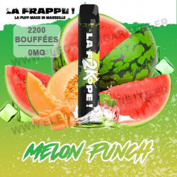 Melon Punch - Puff La Frappe 2K - 2200 Puffs - Vape Pen - Cigarette jetable - 2200 bouffées