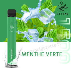 Menthe Verte - Elf Bar 1500 - 850mah 4.8ml - Vape Pen - Cigarette jetable