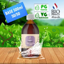 Base e-liquide neutre - Bio France - 500 ml - PG/VG - 50/50