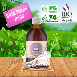 Base e-liquide neutre - Bio France - 500 ml - PG/VG - 70/30