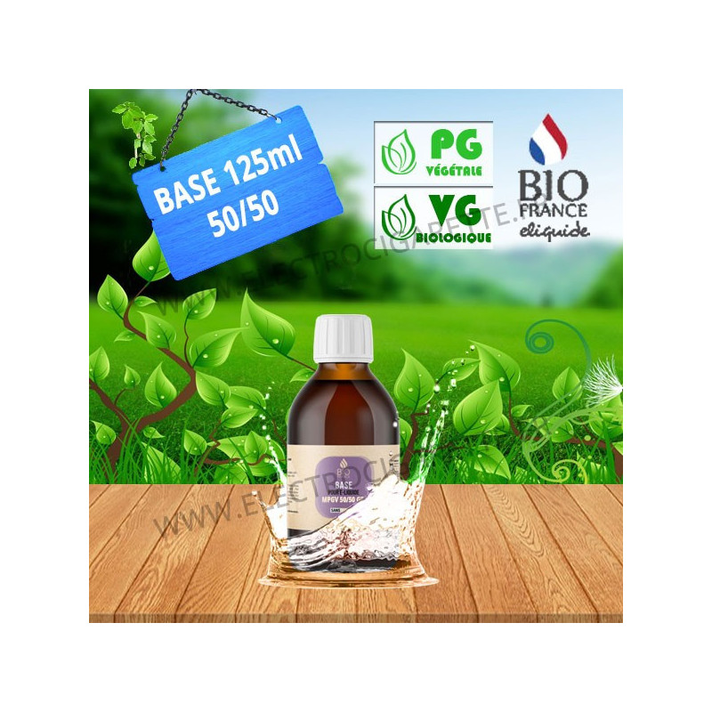 Base e-liquide - Bio France - 125 ml - PG/VG - 50/50