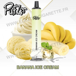 Banana Ice Cream - Puffzer - Vape Pen - Puff Cigarette jetable - 600 puffs