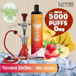 Me Amor - Version Shisha - Ma maxi vape - 5000 puffs - Vape Pen - Cigarette jetable - Sans Nicotine