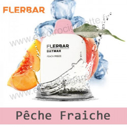 Pêche Fraiche - Peach Freeze - FlerBar Baymax - 3500 Puffs - Puff Vape Pen - Cigarette jetable