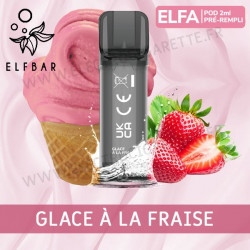 Glace à la fraise - 2 x Capsules Pod Elfa par Elf Bar - 2ml - Vape Pen