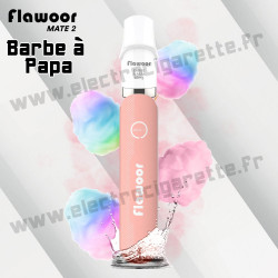 Barbe à Papa - Flawoor Mate 2 - 600 Puffs - Cigarette rechargeable avec capsule pod