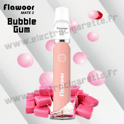 Bubble Gum - Flawoor Mate 2 - 600 Puffs - Cigarette rechargeable avec capsule pod