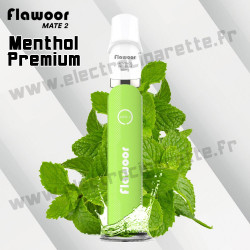 Menthol Premium - Flawoor Mate 2 - 600 Puffs - Cigarette rechargeable avec capsule pod