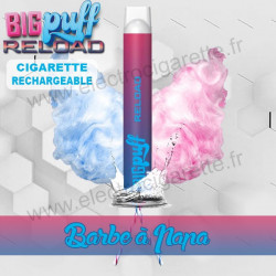 Kit Barbe à Papa - Big Puff Reload - Vape Pen - Cigarette rechargeable - 600 Puffs