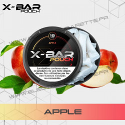 Apple - Pomme - Sachets de Nicotine Pouch - X-Bar - 20 sachets