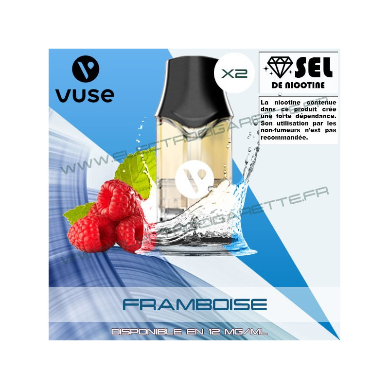 Cartouche EPOD Framboise - Pod VPro ePod - 2 x Capsules - Vuse