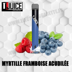 Myrtille Framboise Acidulée - T-Juice - 600 puffs - Cigarette jetable