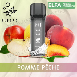 Pomme Pêche - 2 x Capsules Pod Elfa par Elf Bar - 2ml - Vape Pen