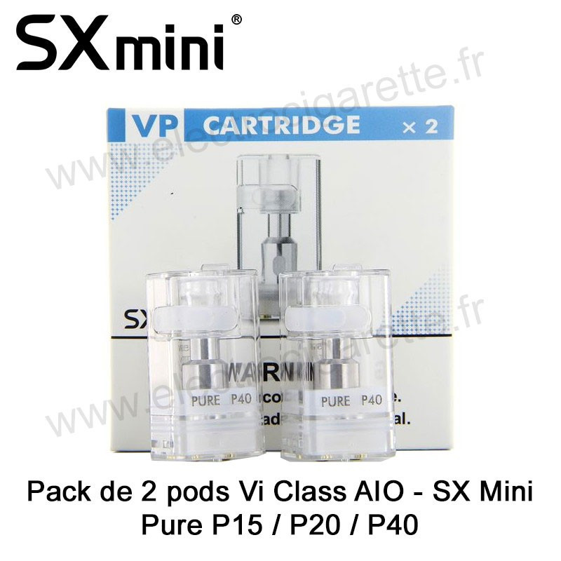 Pack de 2 x pods Vi Class AIO - SX Mini - P15 - P20 - P40