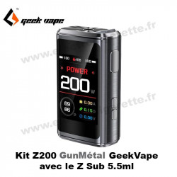 Box Z200 - 200 Watts - Geekvape - Couleur Gunmétal