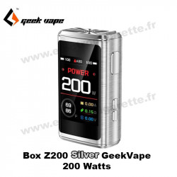 Box Z200 - 200 Watts - Geekvape - Couleur Silver
