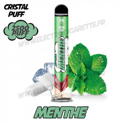 Menthe - Big Cristal Puff - 2500 Puffs - Vape Pen - Cigarette jetable