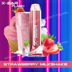 Strawberry Milkshake - X-Bar Flash - Vape Pen - Cigarette jetable