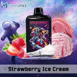 Strawberry Ice Cream - Mosmo Sub Ohm Moonwalk - 9000 Puff - Vape Pen - Cigarette jetable