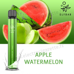Apple Watermelon - Pomme Pastèque - Elf Bar 600 v2 - 360mah 2ml - Vape Pen - Cigarette jetable