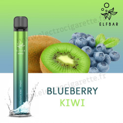 Blueberry Kiwi - Myrtille Kiwi - Elf Bar 600 v2 - 550mah 2ml - Vape Pen - Cigarette jetable