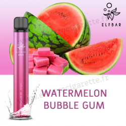 Watermelon BG - Pastèque Bubble Gum - Elf Bar 600 v2 - 550mah 2ml - Vape Pen - Cigarette jetable