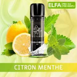 Citron Menthe - 2 x Capsules Pod Elfa Pro par Elf Bar - 2ml - Vape Pen