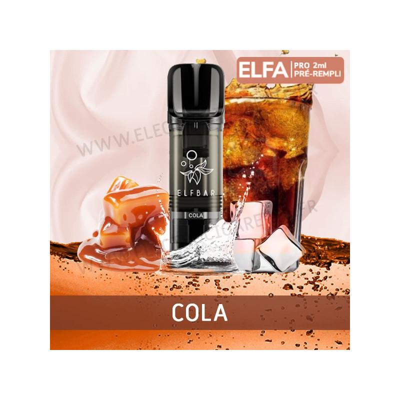 Cola - 2 x Capsules Pod Elfa Pro par Elf Bar - 2ml - Vape Pen