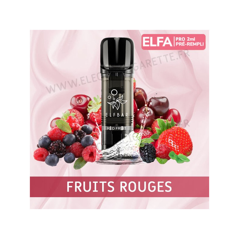 Fruits Rouges - 2 x Capsules Pod Elfa Pro par Elf Bar - 2ml - Vape Pen