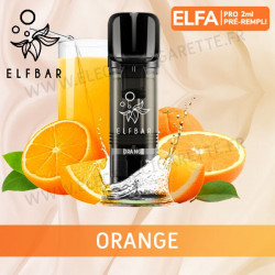 Orange - 2 x Capsules Pod Elfa Pro par Elf Bar - 2ml - Vape Pen