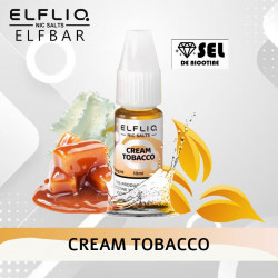 Cream Tobacco - Elfliq - Elfbar - 10ml - Recharge eliquide