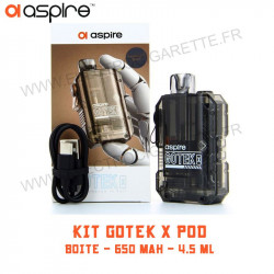 Kit Gotek X Pod - 650 mAh - 4.5ml - ASPIRE - Boite