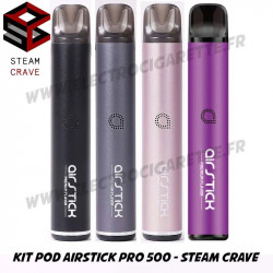Kit Pod Airstick Pro 500 - Steam Crave - Toutes les couleurs