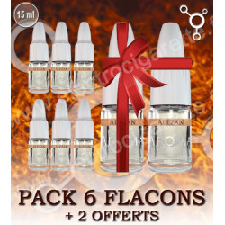 Pack de 6 flacons + 2 offerts - Aroma Sense - 15 ml