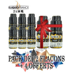 Pack de 12 flacons + 4 offerts - 2x10 ml - Premium - EliquidFrance
