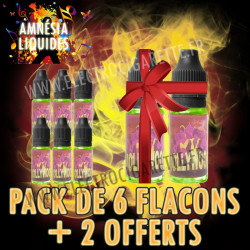 Pack de 6 flacons + 2 Offerts - Amnésia Liquide - 10 ml