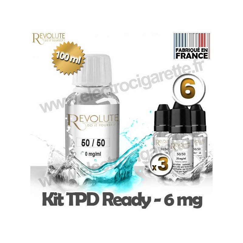Kit TPD Ready DiY 6 mg - 50% PG / 50% VG - Revolute