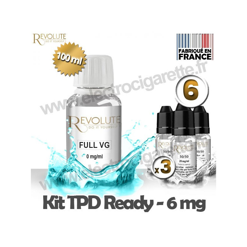 Kit TPD Ready DiY 6 mg - Full VG - Revolute