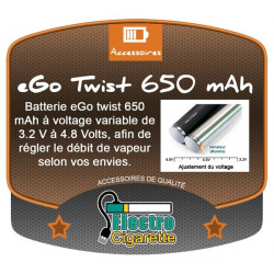 Batterie eGo TWIST 650 mAh