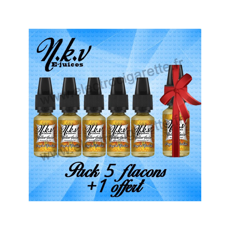 Pack 5 flacons + 1 flacon offert - NKV E-Juices