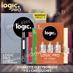 Cigarette electronique Logic Pro - Black Edition Soft Touch avec Cartouche