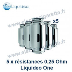 Pack 5 résistances - Liquideo One Black Fusion